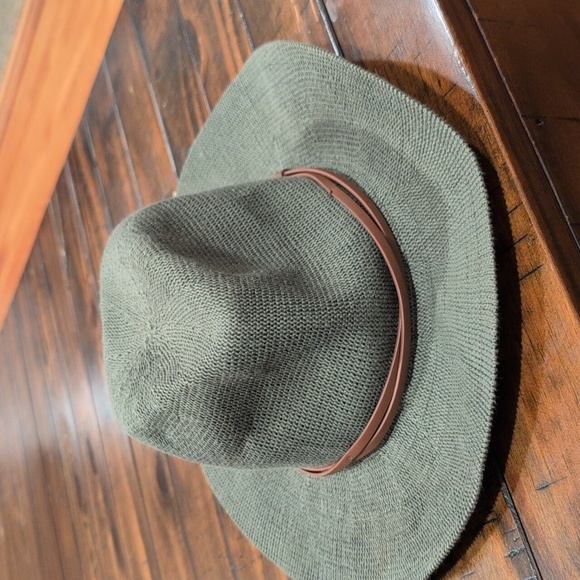 Anthropologie Soft Woven Hat Western Fedora